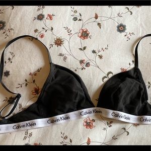Calvin Klein Black Bralette / Bra Underwear